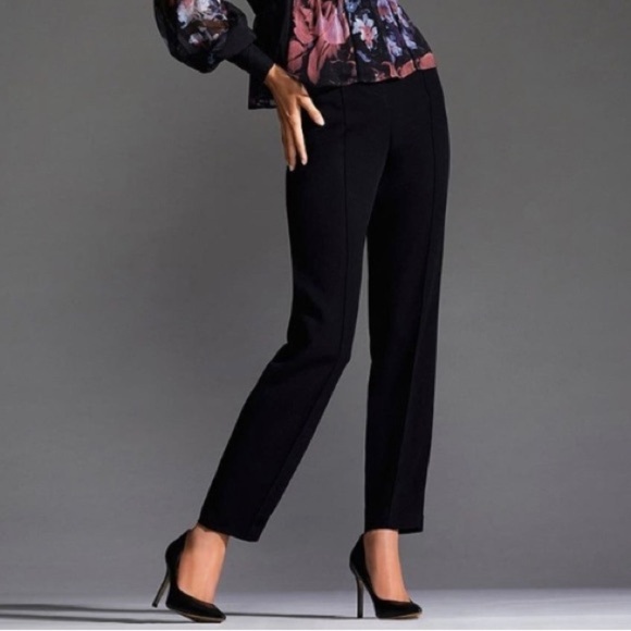 Ted‎ Baker Wool Blend Pants Straight Leg Black Trousers Dress Pant Size 2 US 6 - Picture 12 of 13